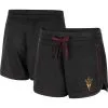 Women's Colosseum Heathered Black Arizona State Sun Devils Lil Sebastian Shorts
