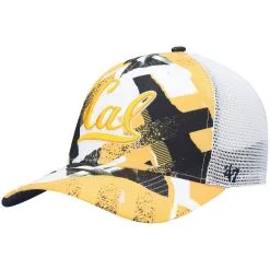 '47 Men's White Cal Bears Block Party Trucker Snapback Hat