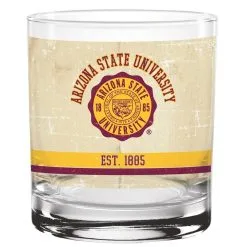 Indigo Falls Arizona State Sun Devils 14oz. Vintage Retro Rocks Glass