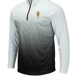 Colosseum Men's Gray Arizona State Sun Devils Magic Team Logo Quarter-Zip Jacket -Arizona State Sun Devils Shop DSCO1137485499 1927 ALT2