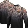 Colosseum Men's Black Arizona State Sun Devils Mossy Oak Fleet II Quarter-Zip Jacket