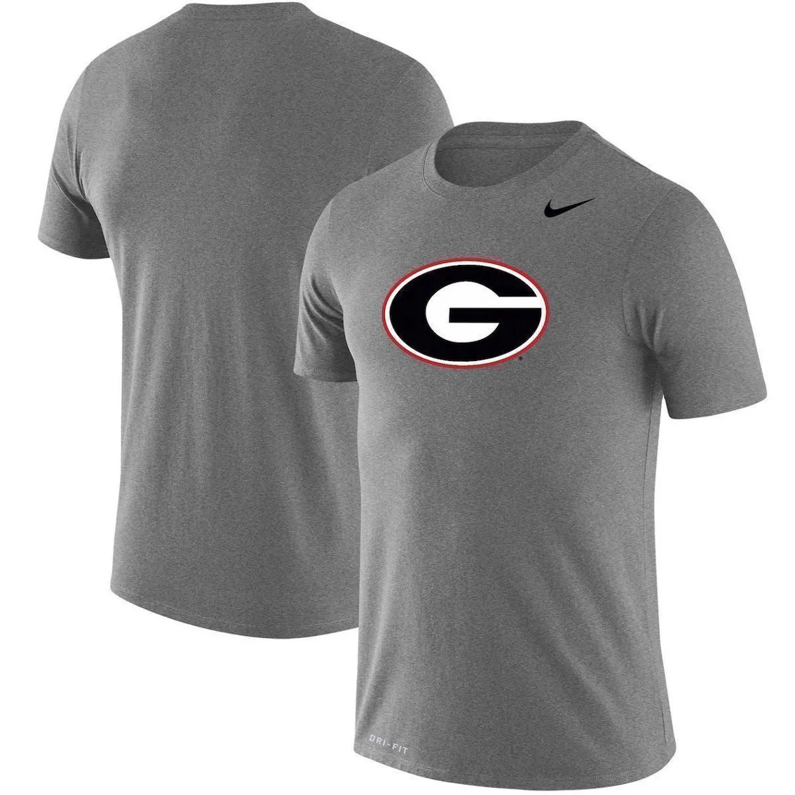 Nike Men's Heathered Gray Georgia Bulldogs School Logo Legend Performance T-Shirt 2 Nike Men's Heathered Gray Georgia Bulldogs School Logo Legend Performance T-Shirt - Image 2