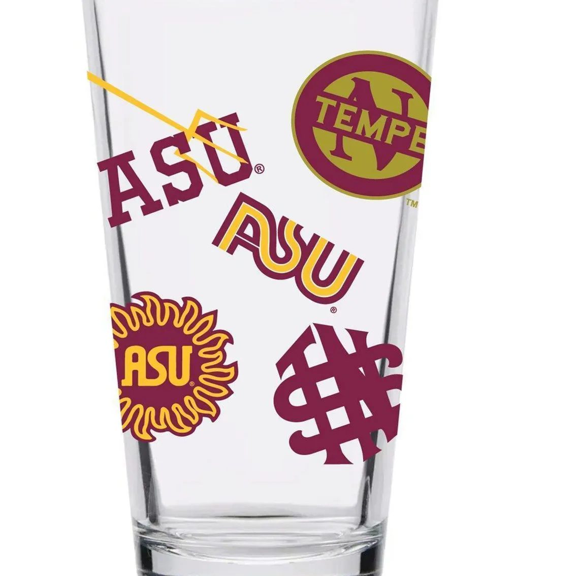 Indigo Falls Arizona State Sun Devils 16oz. Medley Vintage Pint Glass 1 Indigo Falls Arizona State Sun Devils 16oz. Medley Vintage Pint Glass