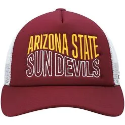 Adidas Men's Maroon/White Arizona State Sun Devils Wave Foam Trucker Snapback Hat -Arizona State Sun Devils Shop DSCO1137629670 M9JC ALT2