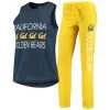 Concepts Sport Women's Navy/Gold Cal Bears Team Tank Top & Pants Sleep Set