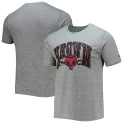 League Collegiate Wear Men's Heathered Gray Brown Bears Upperclassman Reclaim Recycled Jersey T-Shirt