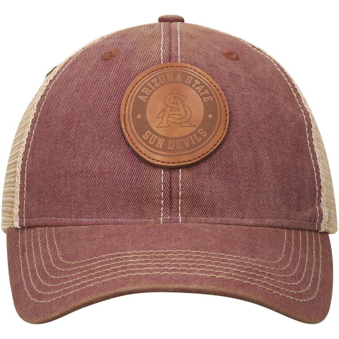 Legacy Athletic Men's Maroon Arizona State Sun Devils Target Old Favorite Trucker Snapback Hat 3 Legacy Athletic Men's Maroon Arizona State Sun Devils Target Old Favorite Trucker Snapback Hat - Image 3