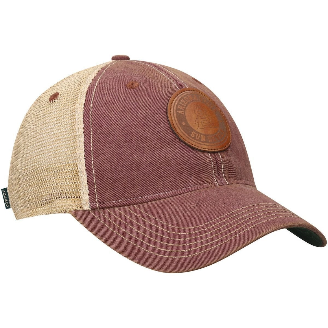 Legacy Athletic Men's Maroon Arizona State Sun Devils Target Old Favorite Trucker Snapback Hat 4 Legacy Athletic Men's Maroon Arizona State Sun Devils Target Old Favorite Trucker Snapback Hat - Image 4