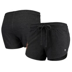 Women's Colosseum Heathered Black Arizona State Sun Devils Simone Lounge Shorts