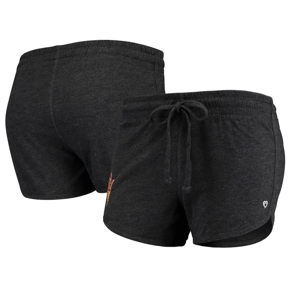 Women's Colosseum Heathered Black Arizona State Sun Devils Simone Lounge Shorts 1 Women's Colosseum Heathered Black Arizona State Sun Devils Simone Lounge Shorts