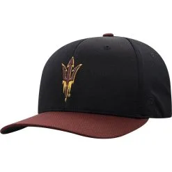 Top Of The World Men's Black/Maroon Arizona State Sun Devils Two-Tone Reflex Hybrid Tech Flex Hat -Arizona State Sun Devils Shop DSCO1137813344 1007 ALT3