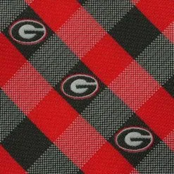 Eagles Wings Georgia Bulldogs Woven Checkered Tie - Black/Red -Arizona State Sun Devils Shop DSCO1137813633 49AV ALT2