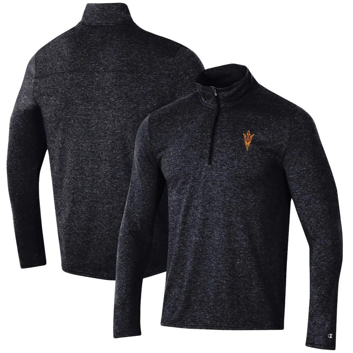 Champion Men's Heathered Black Arizona State Sun Devils Field Day Team Quarter-Zip Jacket 1 Champion Men's Heathered Black Arizona State Sun Devils Field Day Team Quarter-Zip Jacket