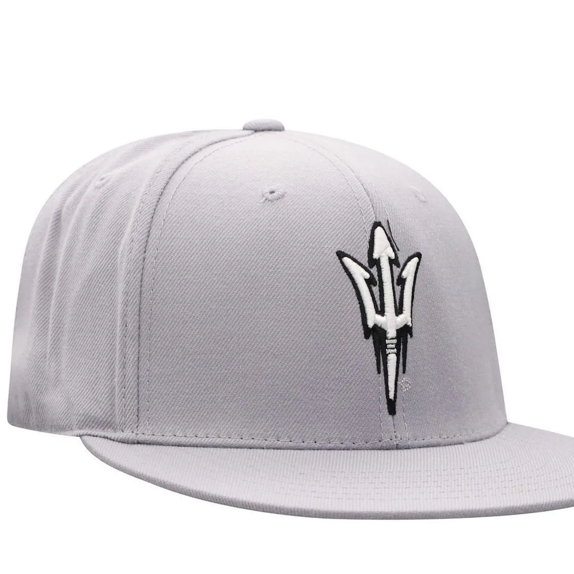 Top Of The World Men's Gray Arizona State Sun Devils Fitted Hat 3 Top Of The World Men's Gray Arizona State Sun Devils Fitted Hat - Image 3
