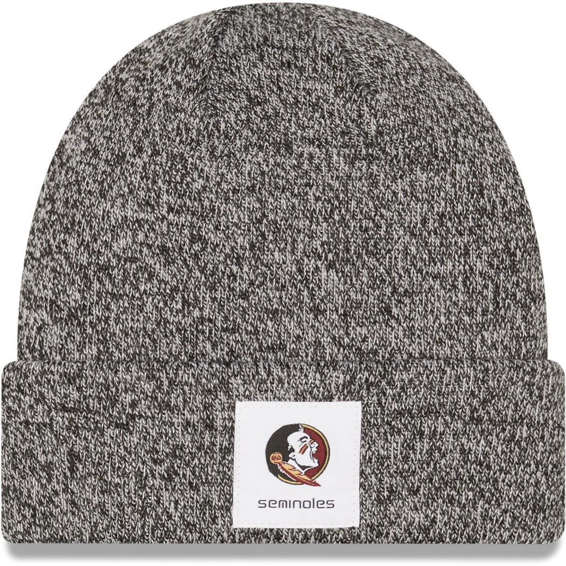 Men's New Era Heathered Black Florida State Seminoles Hamilton Cuffed Knit Hat 2 Men's New Era Heathered Black Florida State Seminoles Hamilton Cuffed Knit Hat - Image 2