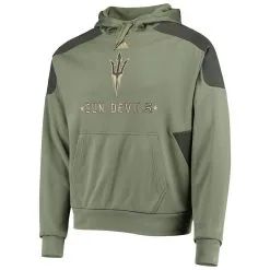 Adidas Men's Olive Arizona State Sun Devils Military Appreciation Salute To Service AEROREADY Pullover Hoodie 6 Adidas Men's Olive Arizona State Sun Devils Military Appreciation Salute To Service AEROREADY Pullover Hoodie -Arizona State Sun Devils Shop DSCO1137814579 2068 ALT2