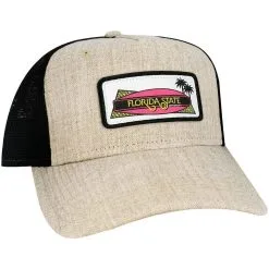 League Collegiate Wear Men's Tan Florida State Seminoles Beach Club Roadie Trucker Snapback Adjustable Hat -Arizona State Sun Devils Shop DSCO1138396262 2H4Q ALT3