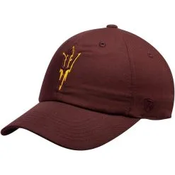 Top Of The World Men's Maroon Arizona State Sun Devils Trident Logo Adjustable Hat