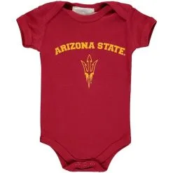 Two Feet Ahead Infant Maroon Arizona State Sun Devils Arch Logo Bodysuit