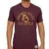 Original Retro Brand Men's Heathered Maroon Arizona State Sun Devils Vintage Tri-Blend T-Shirt