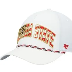 Men's '47 White Florida State Seminoles Stars And Stripes Flag Flutter Hitch Snapback Hat