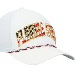 Men's '47 White Florida State Seminoles Stars And Stripes Flag Flutter Hitch Snapback Hat -Arizona State Sun Devils Shop DSCO1139534528 3550 ALT3