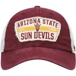 '47 Men's Maroon Arizona State Sun Devils Crawford Clean Up Trucker Snapback Hat -Arizona State Sun Devils Shop DSCO1139534760 2882 ALT2