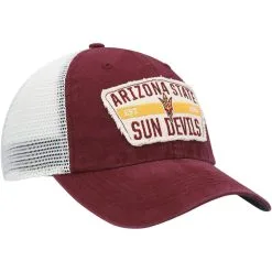 '47 Men's Maroon Arizona State Sun Devils Crawford Clean Up Trucker Snapback Hat -Arizona State Sun Devils Shop DSCO1139534760 2882 ALT3
