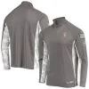 Colosseum Men's Gray/Camo Arizona State Sun Devils OHT Military Appreciation Swoop Quarter-Zip Jacket