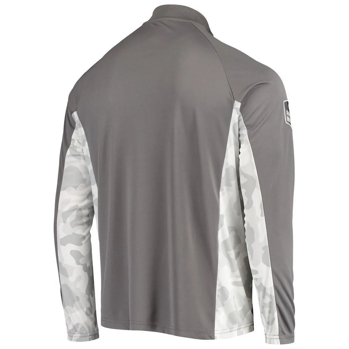 Colosseum Men's Gray/Camo Arizona State Sun Devils OHT Military Appreciation Swoop Quarter-Zip Jacket 4 Colosseum Men's Gray/Camo Arizona State Sun Devils OHT Military Appreciation Swoop Quarter-Zip Jacket - Image 4