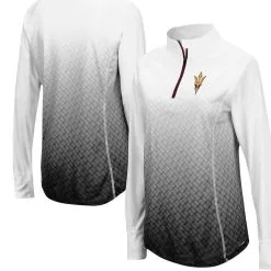 Colosseum Women's Black Arizona State Sun Devils Magic Ombre Quarter-Zip Raglan Jacket