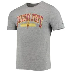 League Collegiate Wear Men's Heathered Gray Arizona State Sun Devils Upperclassman Reclaim Recycled Jersey T-Shirt -Arizona State Sun Devils Shop DSCO1139622234 1927 ALT2