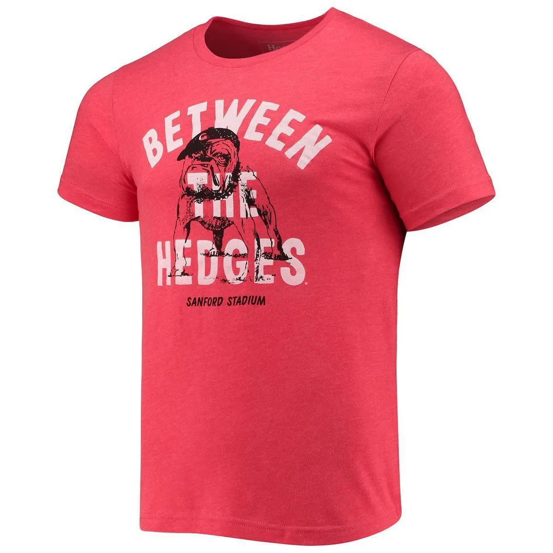 Homefield Men's Heathered Red Georgia Bulldogs Vintage Between The Hedges T-Shirt 3 Homefield Men's Heathered Red Georgia Bulldogs Vintage Between The Hedges T-Shirt - Image 3