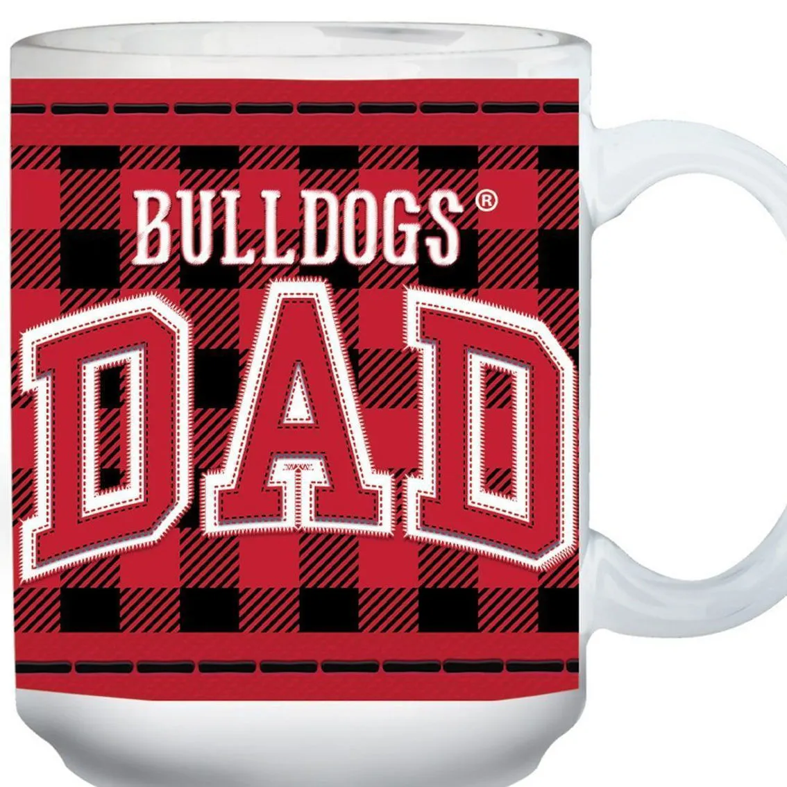 The Memory Company Georgia Bulldogs 15oz. Buffalo Plaid Father's Day Mug 1 The Memory Company Georgia Bulldogs 15oz. Buffalo Plaid Father's Day Mug