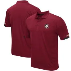 Colosseum Men's Garnet Florida State Seminoles Logo Santry Polo