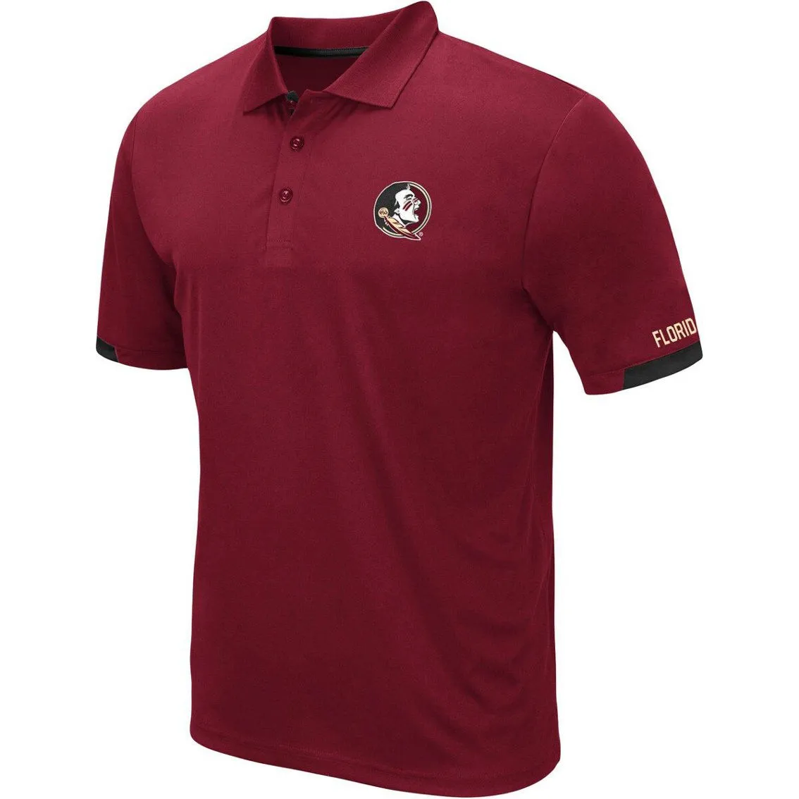 Colosseum Men's Garnet Florida State Seminoles Logo Santry Polo 3 Colosseum Men's Garnet Florida State Seminoles Logo Santry Polo - Image 3