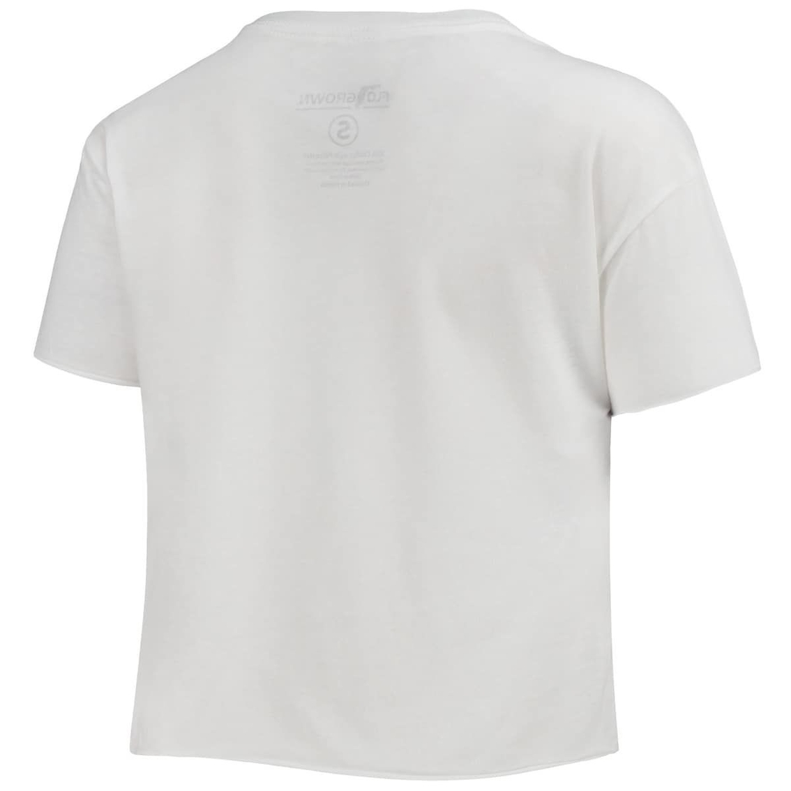 FloGrown Women's White Florida State Seminoles Sunshine Palm Trees Tailgates Cropped T-Shirt 4 FloGrown Women's White Florida State Seminoles Sunshine Palm Trees Tailgates Cropped T-Shirt - Image 4