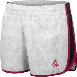 Women's Colosseum White/Black Arizona State Sun Devils The Plastics Geo Print Shorts -Arizona State Sun Devils Shop DSCO1140295441 3550 ALT2