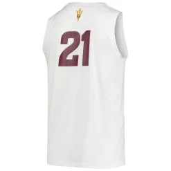 Adidas Men's #21 White Arizona State Sun Devils Swingman Jersey -Arizona State Sun Devils Shop DSCO1140296792 3550 ALT3