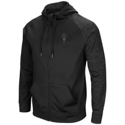 Colosseum Men's Black Arizona State Sun Devils Blackout 3.0 Tonal Raglan Full-Zip Hoodie 6 Colosseum Men's Black Arizona State Sun Devils Blackout 3.0 Tonal Raglan Full-Zip Hoodie -Arizona State Sun Devils Shop DSCO1140297362 1007 ALT2