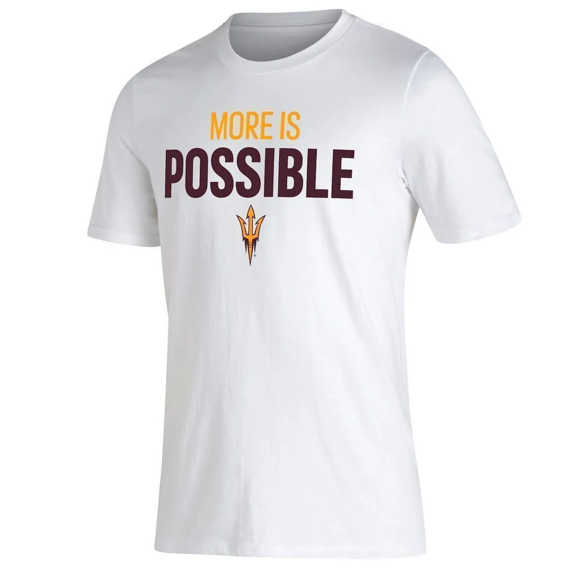Men's Adidas White Arizona State Sun Devils More Is Possible Amplifier T-Shirt 3 Men's Adidas White Arizona State Sun Devils More Is Possible Amplifier T-Shirt - Image 3