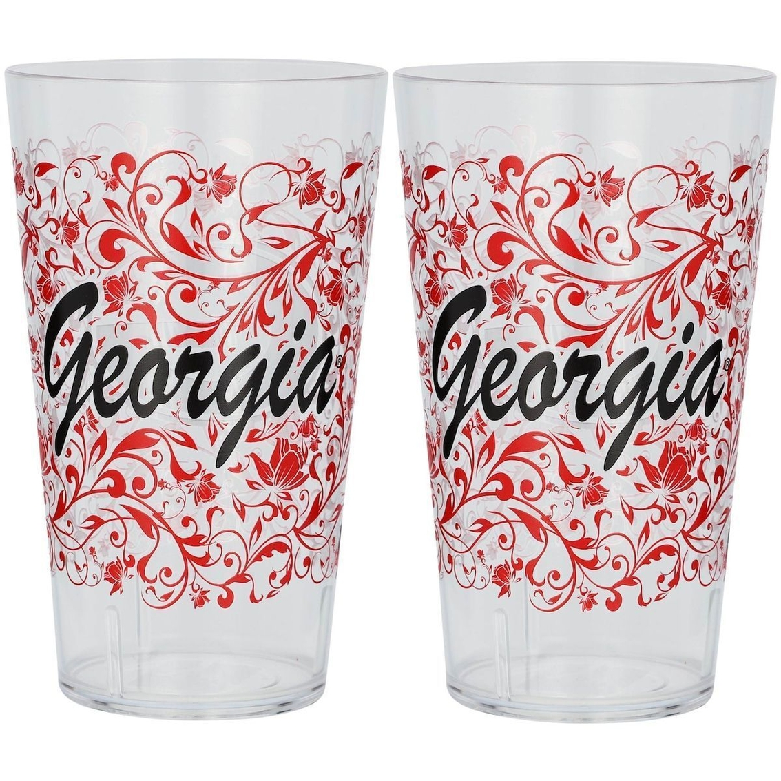 Indigo Falls Georgia Bulldogs 24oz. Two-Pack Tritan Floral Tumbler Set 3 Indigo Falls Georgia Bulldogs 24oz. Two-Pack Tritan Floral Tumbler Set - Image 3