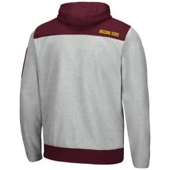 Colosseum Men's Heathered Gray/Maroon Arizona State Sun Devils Schwartz Full-Zip Hoodie 7 Colosseum Men's Heathered Gray/Maroon Arizona State Sun Devils Schwartz Full-Zip Hoodie -Arizona State Sun Devils Shop DSCO1140607349 1927 ALT3