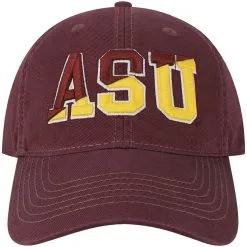 Legacy Athletic Men's Maroon Arizona State Sun Devils Varsity Letter Adjustable Hat -Arizona State Sun Devils Shop DSCO1140608800 2882 ALT2