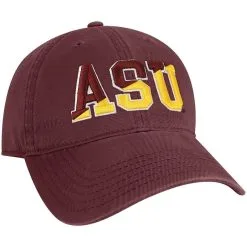 Legacy Athletic Men's Maroon Arizona State Sun Devils Varsity Letter Adjustable Hat -Arizona State Sun Devils Shop DSCO1140608800 2882 ALT3