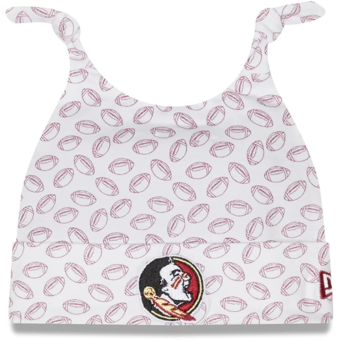 New Era Newborn & Infant White Florida State Seminoles Cutie Cuffed Knit Hat 1 New Era Newborn & Infant White Florida State Seminoles Cutie Cuffed Knit Hat