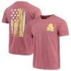 Image One Men's Maroon Arizona State Sun Devils Baseball Flag Comfort Colors T-Shirt