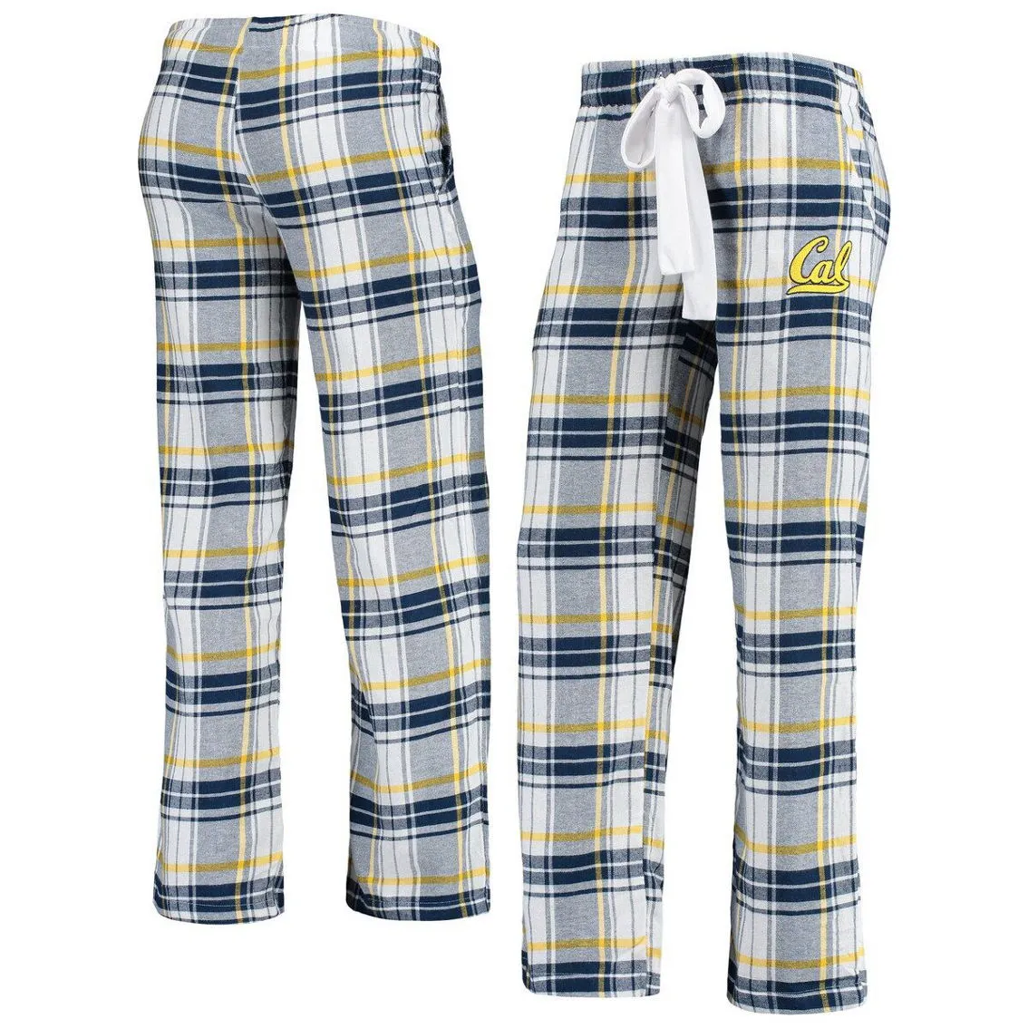 Concepts Sport Women's Navy/Gold Cal Bears Accolade Flannel Pants 1 Concepts Sport Women's Navy/Gold Cal Bears Accolade Flannel Pants