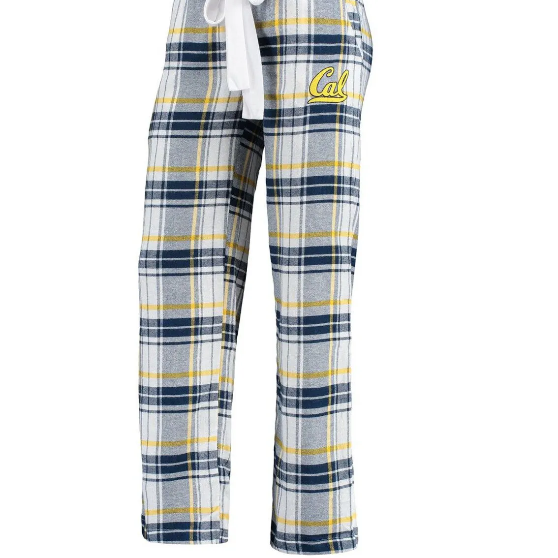 Concepts Sport Women's Navy/Gold Cal Bears Accolade Flannel Pants 3 Concepts Sport Women's Navy/Gold Cal Bears Accolade Flannel Pants - Image 3
