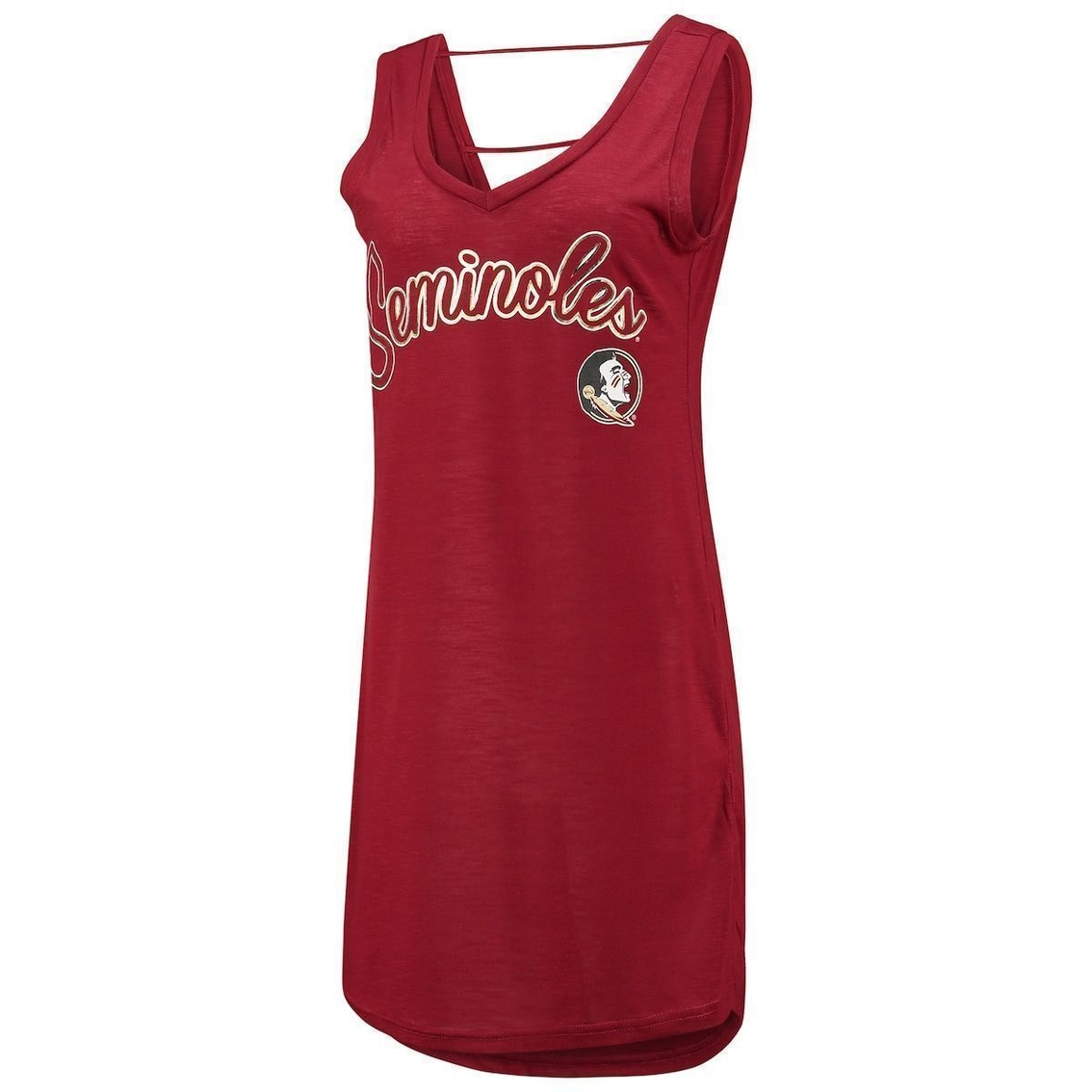 G-III Sports By Carl Banks Women's Heathered Garnet Florida State Seminoles Off-Season Swim Cover-Up Dress 3 G-III Sports By Carl Banks Women's Heathered Garnet Florida State Seminoles Off-Season Swim Cover-Up Dress - Image 3
